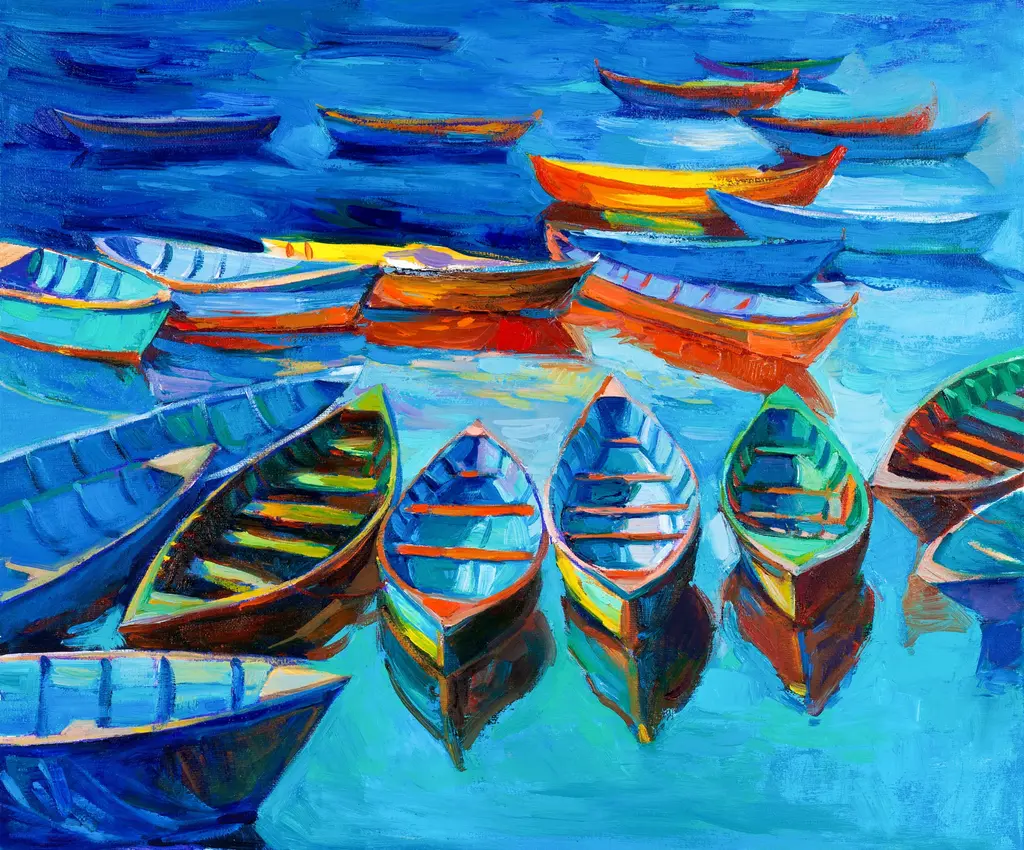 Colorful Boats – 4500 piece jigsaw puzzle on JigsawFusion