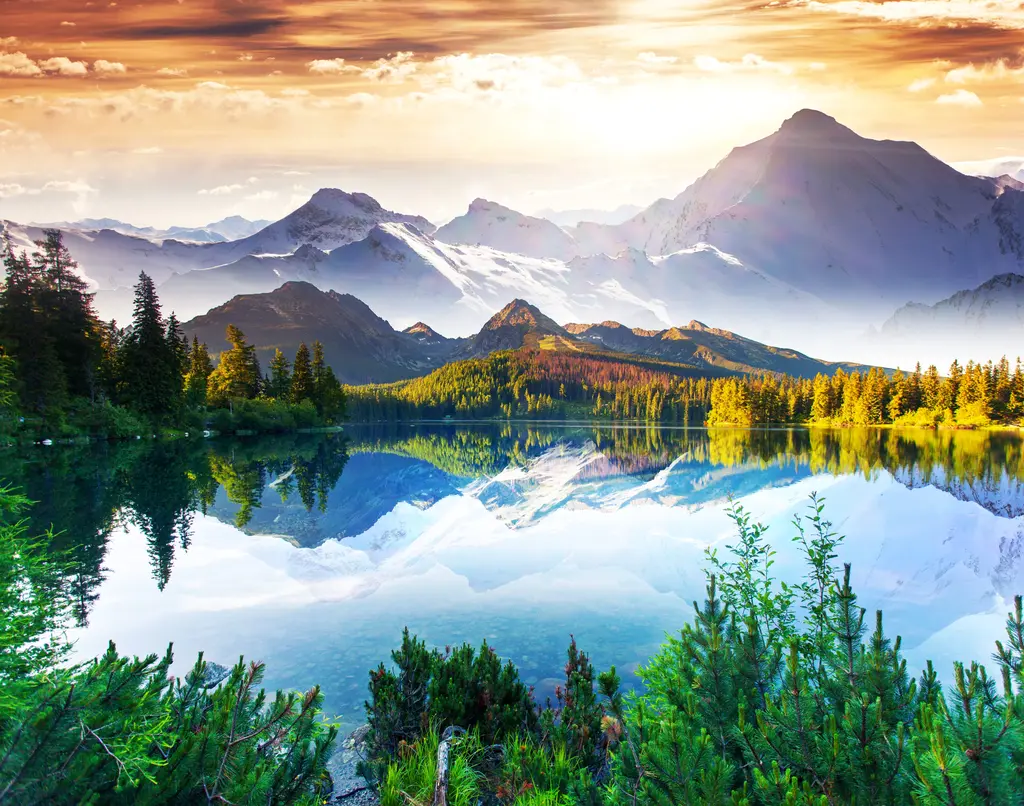 Alpine Mirror Sunrise – 8500 piece jigsaw puzzle on JigsawFusion