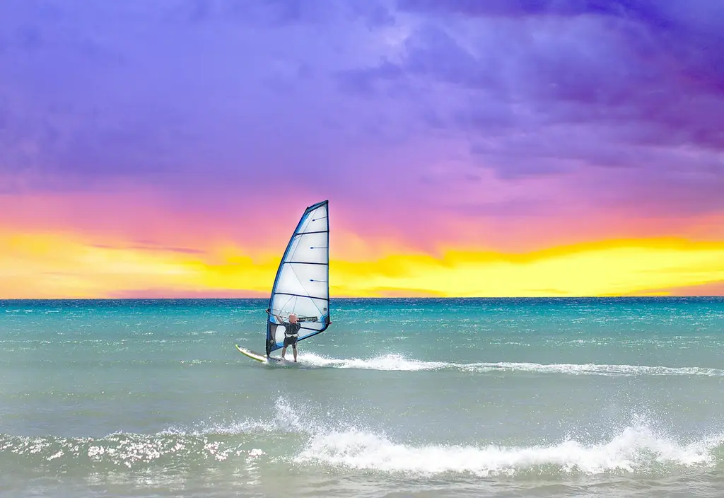 Violet Sunset Windsurf – 6500 piece jigsaw puzzle on JigsawFusion